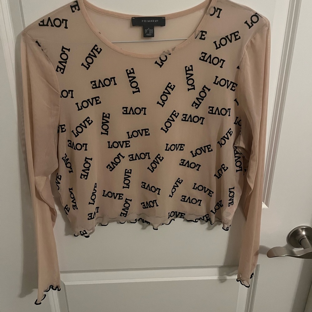 Primark Light Pink Long Sleeve Top